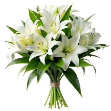 Ramo "Amor Puro" (Lirios Blancos)
